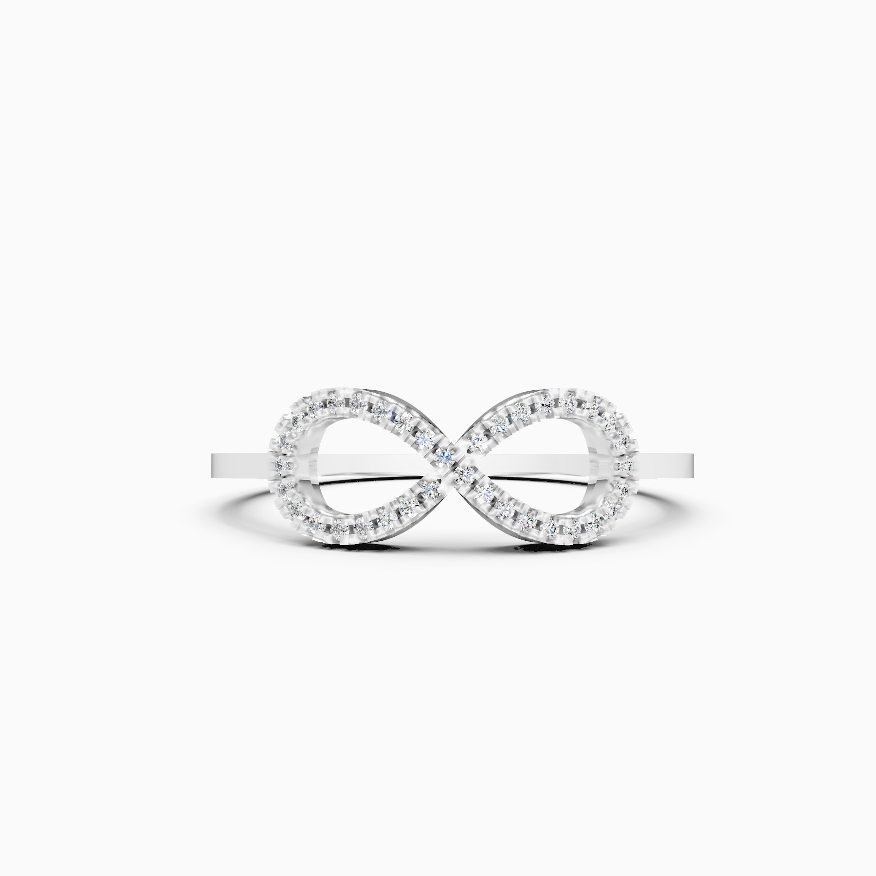 Forever Shine Infinity Shape Lab Diamond Ring
